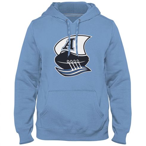 Grey Melange Montreal Alouettes CFL Poly Express Twill Logo Hoodie